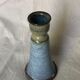 Blue & beige ceramic candle holder