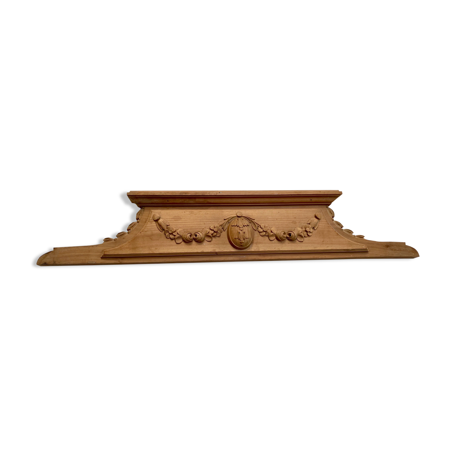 Solid wood pediment