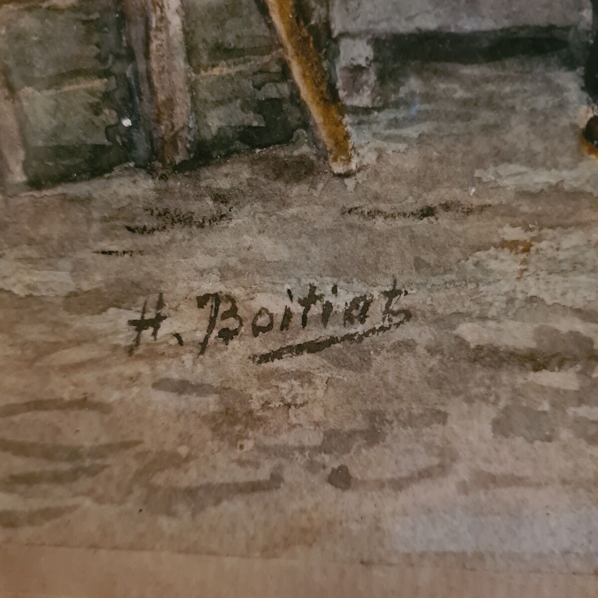 Aquarelle d’Henri Boitiat 1866 1944