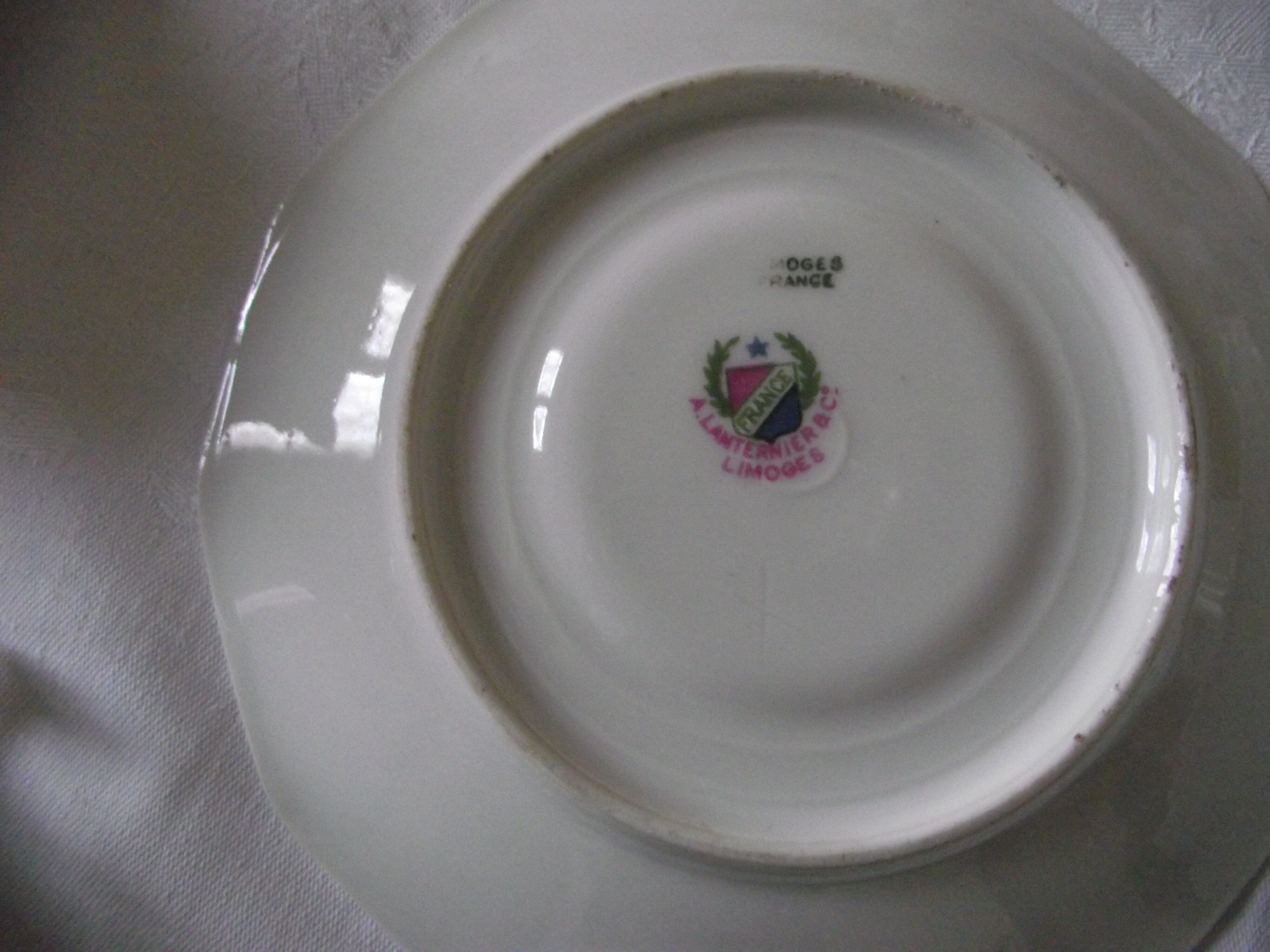 10 Limoges porcelain teacups from the 30s and 40s.