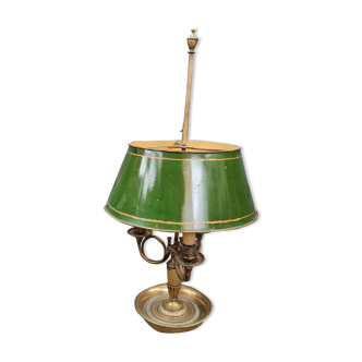 Old lamp hot water bottle bronze and sheet metal three fires