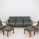 Living room oak set ,finland 1960