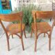pair of Luterma bistro chairs, dark shade