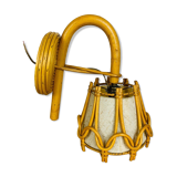 Rattan wall lamp 50s jungle chic, Sognot
