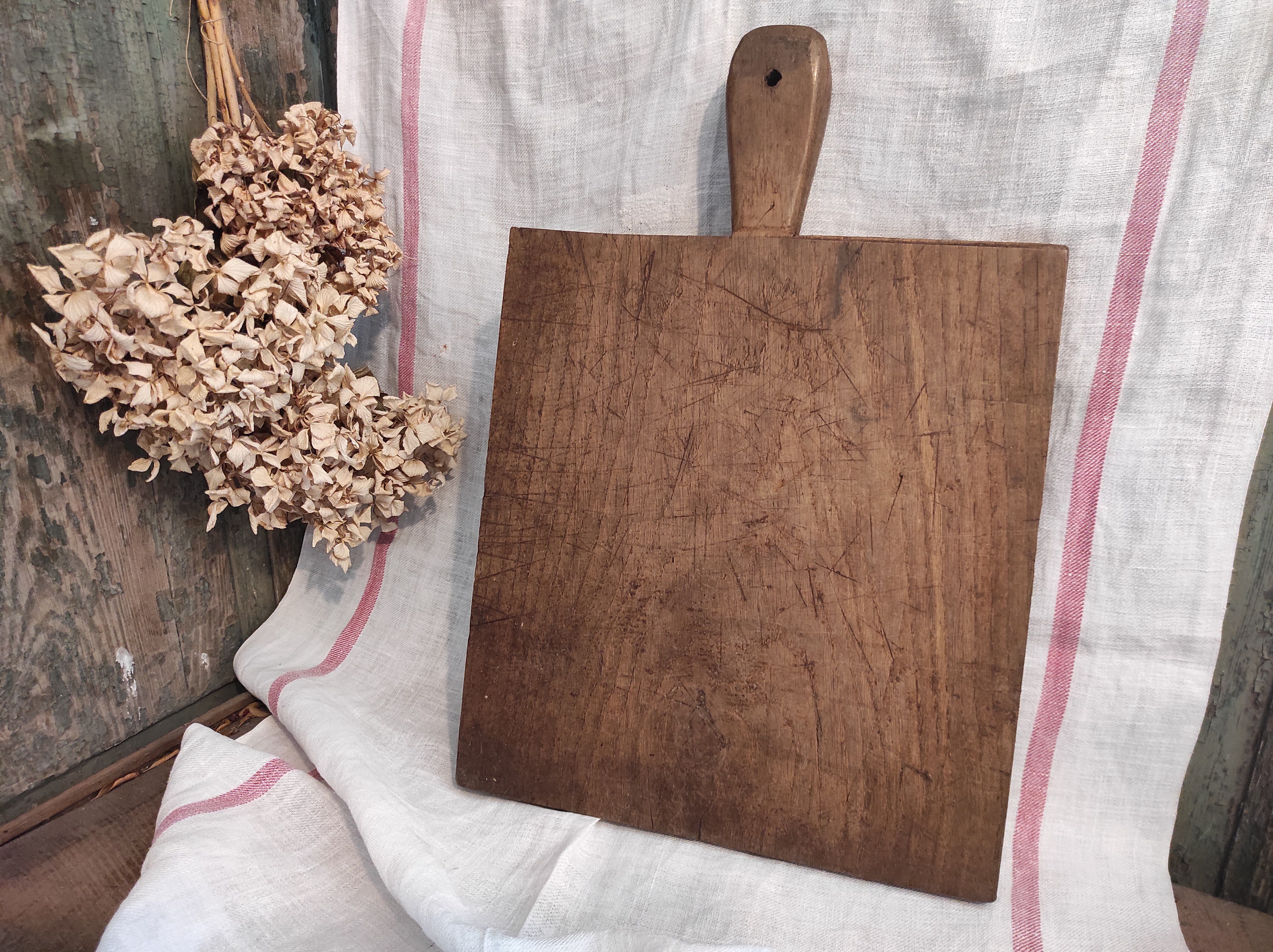 Vintage French wooden chopping board