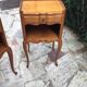 Pair of Louis XV style bedside tables in solid wood