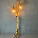 Rattan floor lamp 3 fires 50s