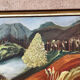 Landscape oil on wood framed vintage