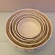 Suite of five salad bowls decor Claudius des faienceries de Badonviller, 50/60