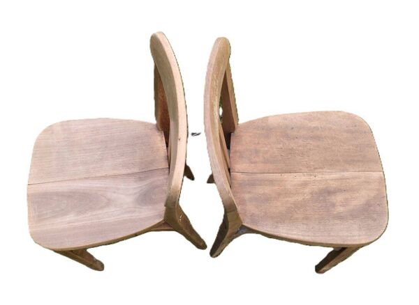 2 chaises bistrot estampillées Stella, années 50