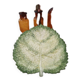 Cabbage leaf plate Barbotine