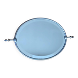 Beveled barber mirror