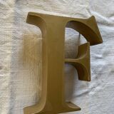 Beautiful vintage metal letter .F.