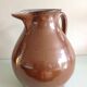 Pitcher brown glazed ceramic ball 60/70 years