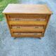 Vintage 4-drawer bamboo rattan chest of drawers