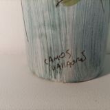 Vallauris ceramic vase signed Camos