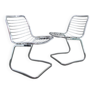 Wire Armchairs, 1980s