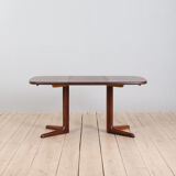 Skovby rosewood extendable table with 2 leaves, Denmark 1970s