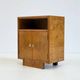 Set of two vintage Art Deco bedside tables with burl wood