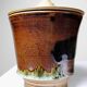 Duo de pots artisanaux en grès japonisants Studio Poterie signés, 1980-90
