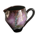 Brown and pink milk pitcher Vallauris