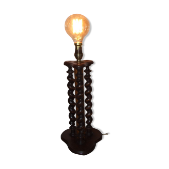 Wooden lamp foot