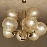 Large Vintage Bubble Glass Pendant Light