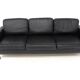Scandinavian leather sofa 3 seater, Sweden, 1950