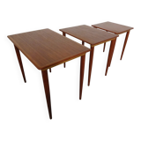 Danish Teak Nesting Tables, 1960s, Set of 3