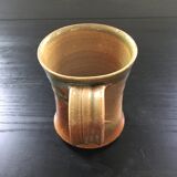 Mug grès flammé signé