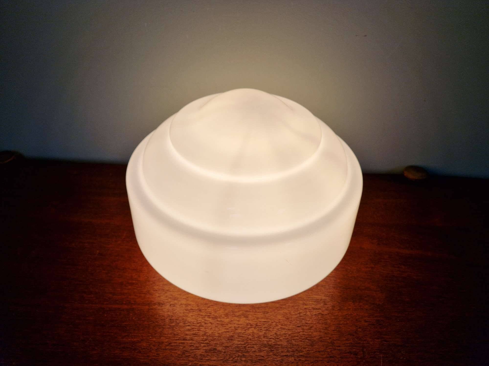 Plafonnier Art Déco en opaline blanche, années 1920-30