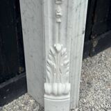 Louis XV style fireplace in Carrara marble circa 1980