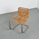 D42 tubular steel and cane armchair, Tecta, Germany, circa 1980
