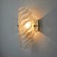 Frosted wall lamp, murano glass, italy, 1970