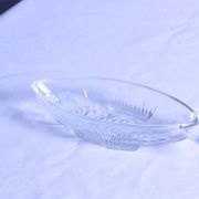 Vintage glass fish dish