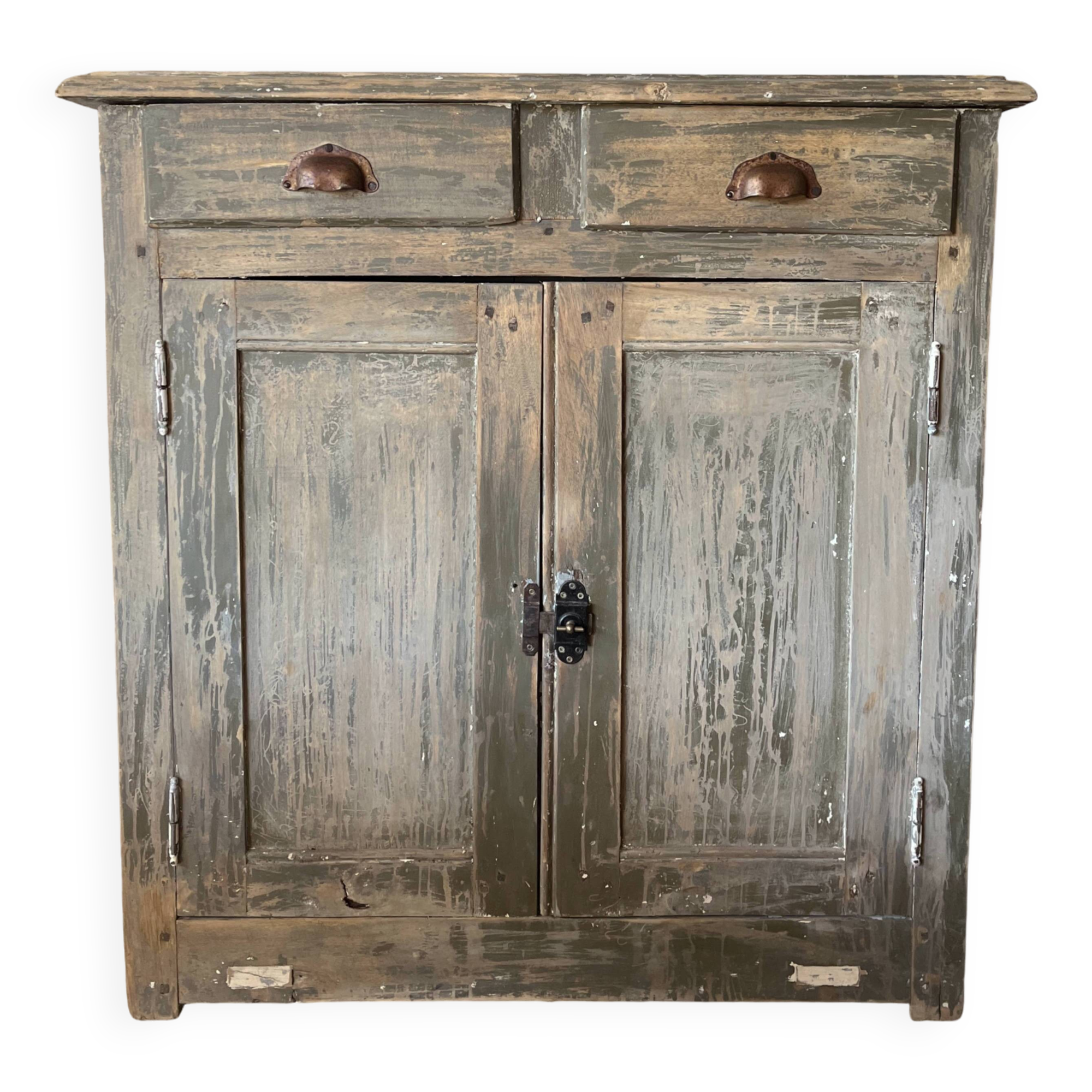 Sideboard in weathered gray wood