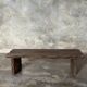 Small low bench in old teak from Indonesia H14 L50