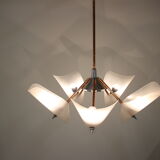 Mid-century chandelier by Drukov,  1960