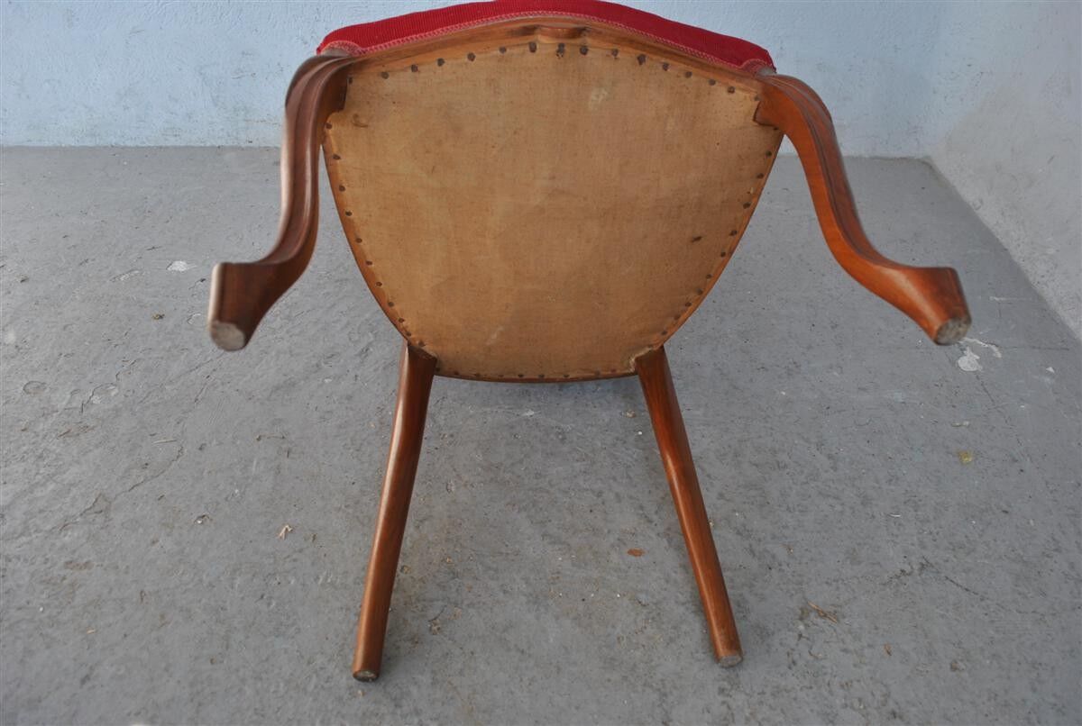 Pair of Chair Napoleon III period mahogany late XIXth