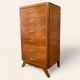 Vintage chest of drawers with compass feet 1960 H112