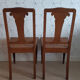 Set of 2 vintage art deco cans chairs.