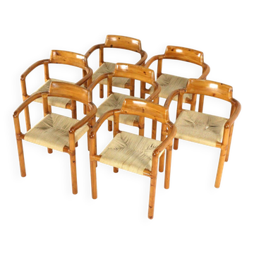 Set of 7 dining chairs