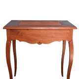 Side table, artisanal vintage mahogany desk worker