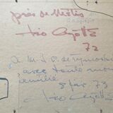 Léo Ayotte (1909-1976) Oil on canvas cardboard "Near Métis in Gaspésie, Canada" 1972