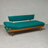 Sofa turquoise daybed, 1960