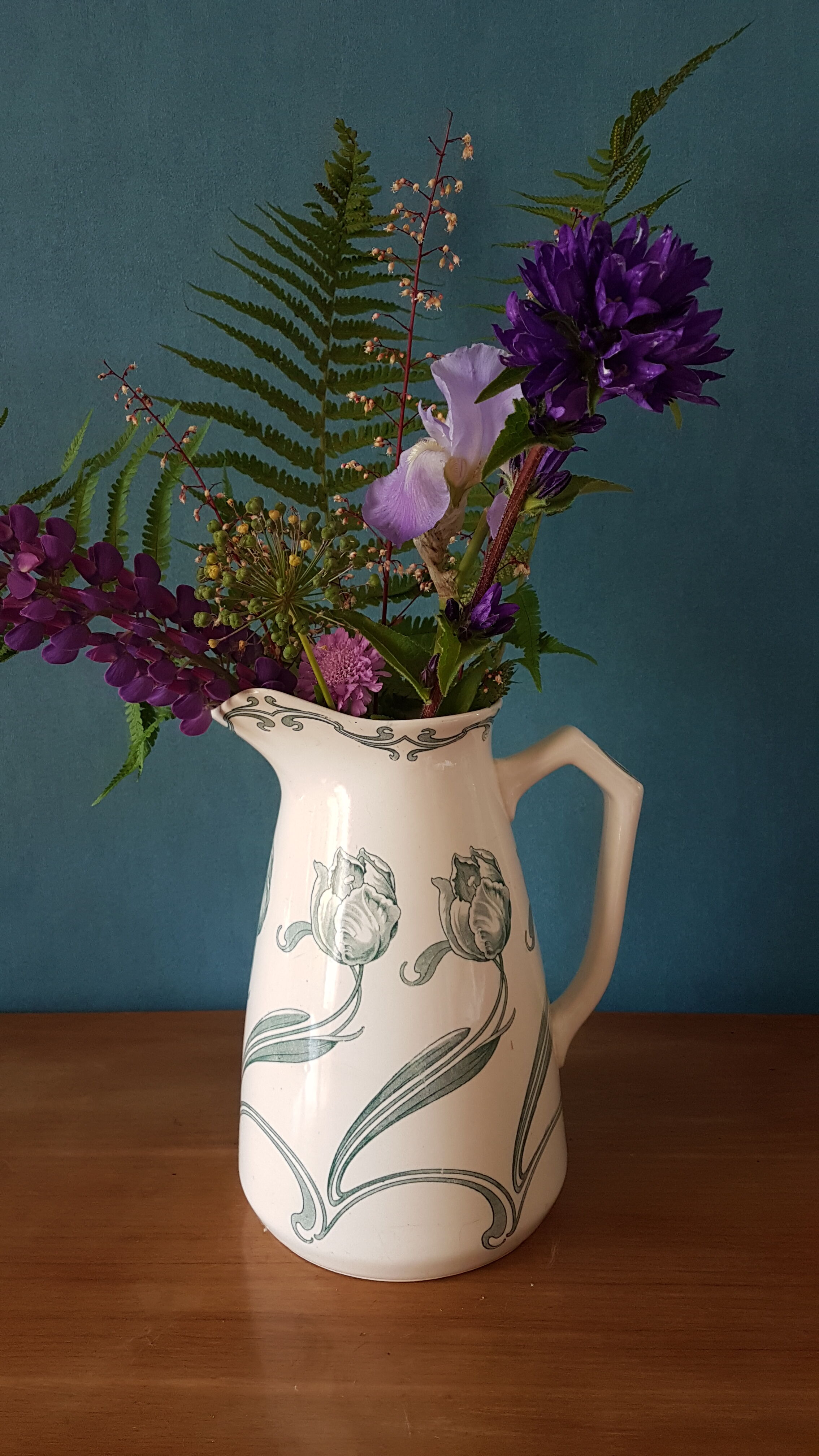 Gien earthenware pitcher