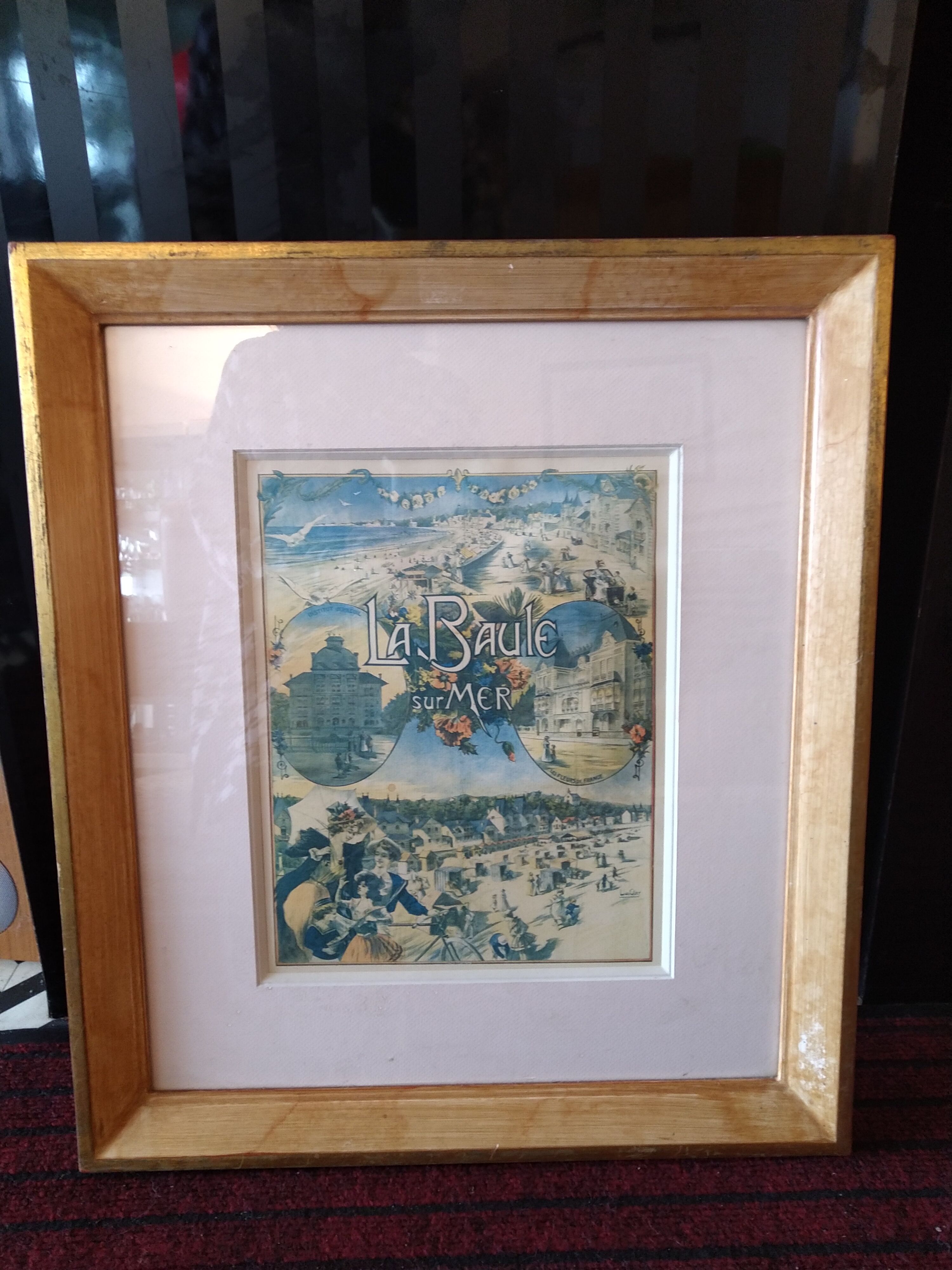 Old poster La Baule