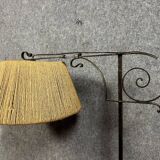 According to Gilbert Poillerat: wrought iron tripod floor lamp circa 1940