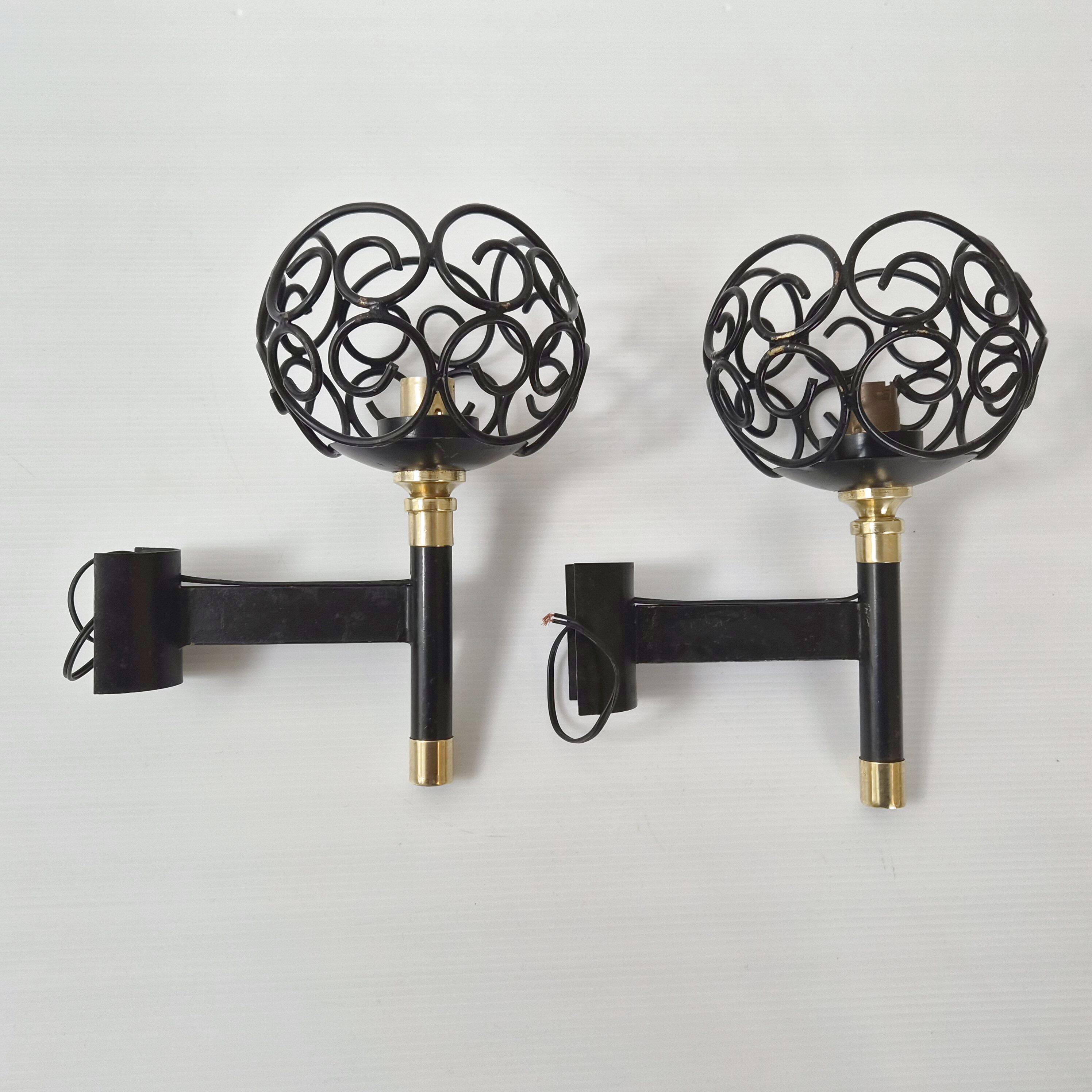 Pair of vintage wall lights from the 1950s