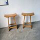 Scandinavian pine stools with Japanese inspiration.